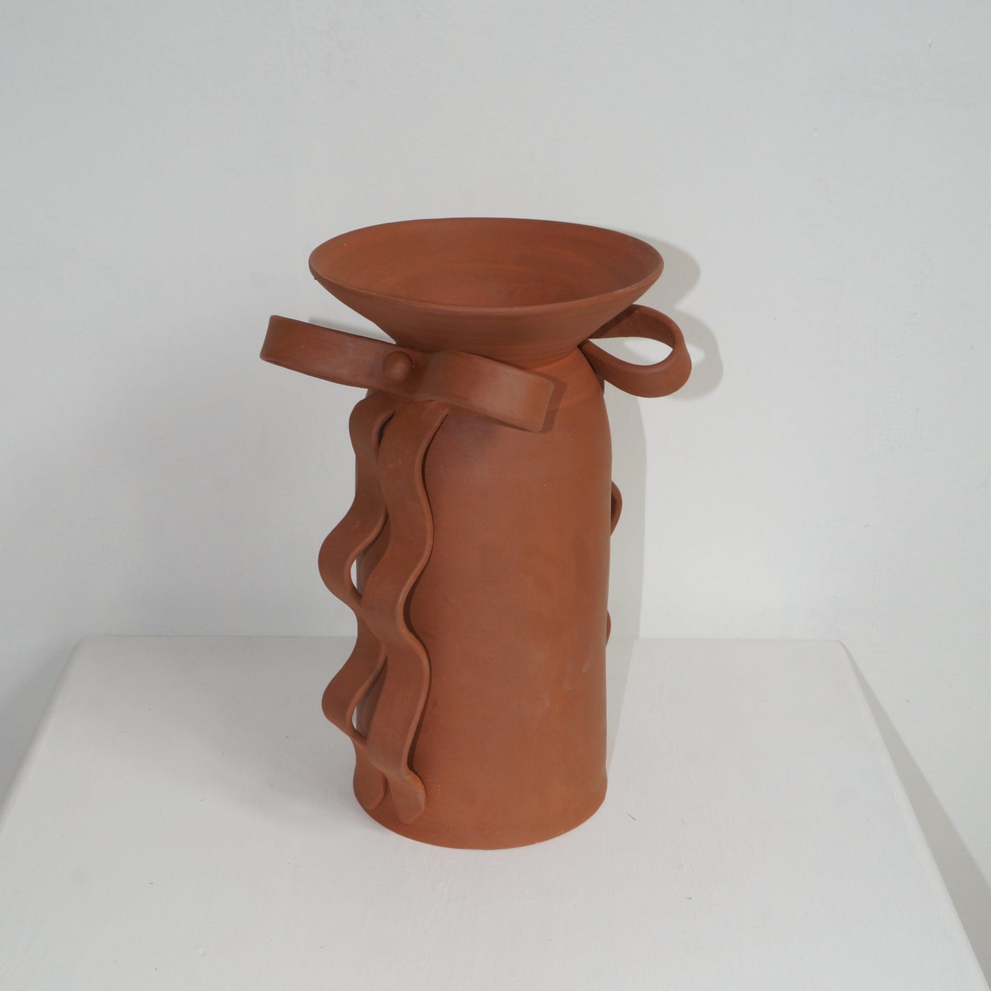 Bow Vessel in Terracotta