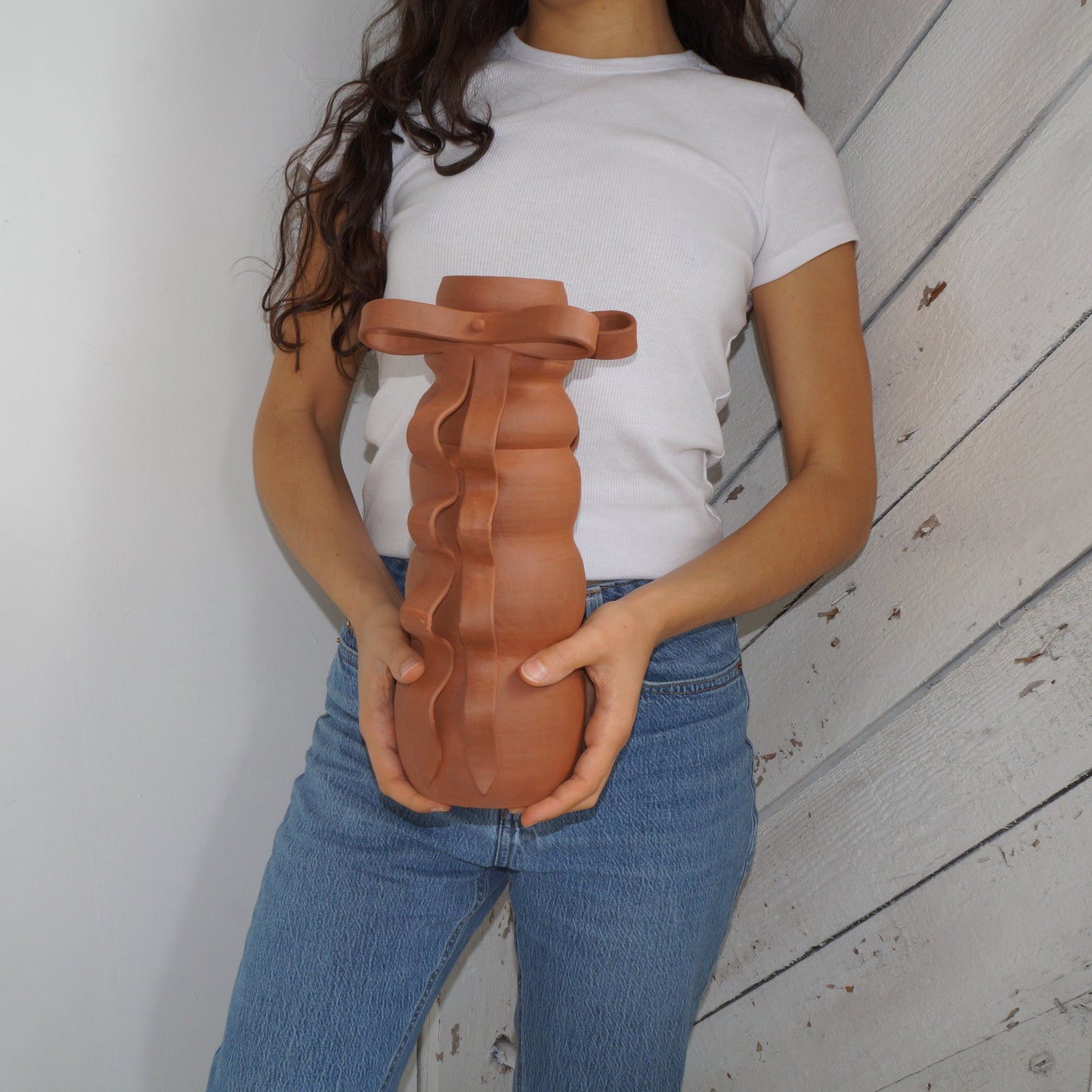 Bow Vessel in Terracotta