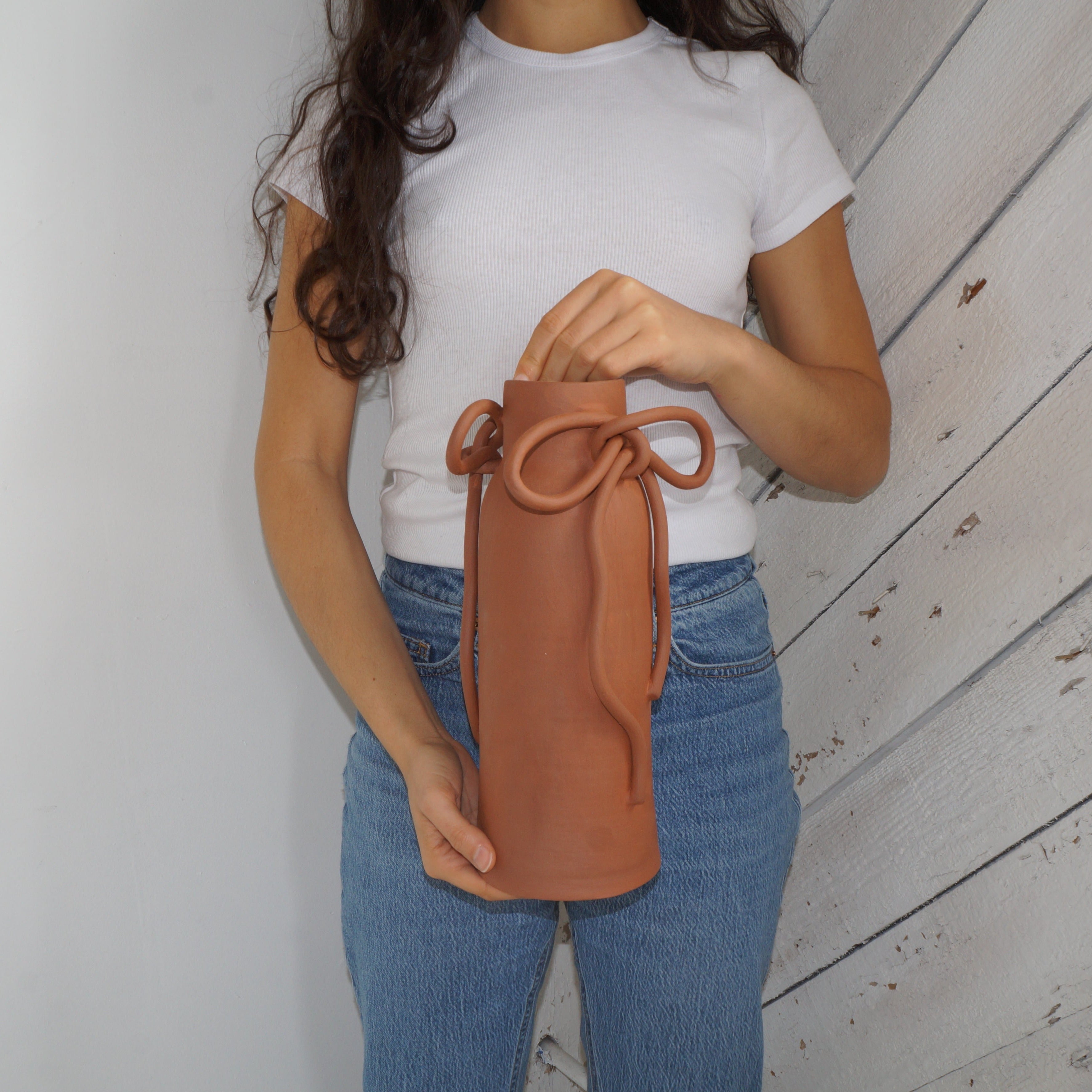 Bow Vessel in Terracotta