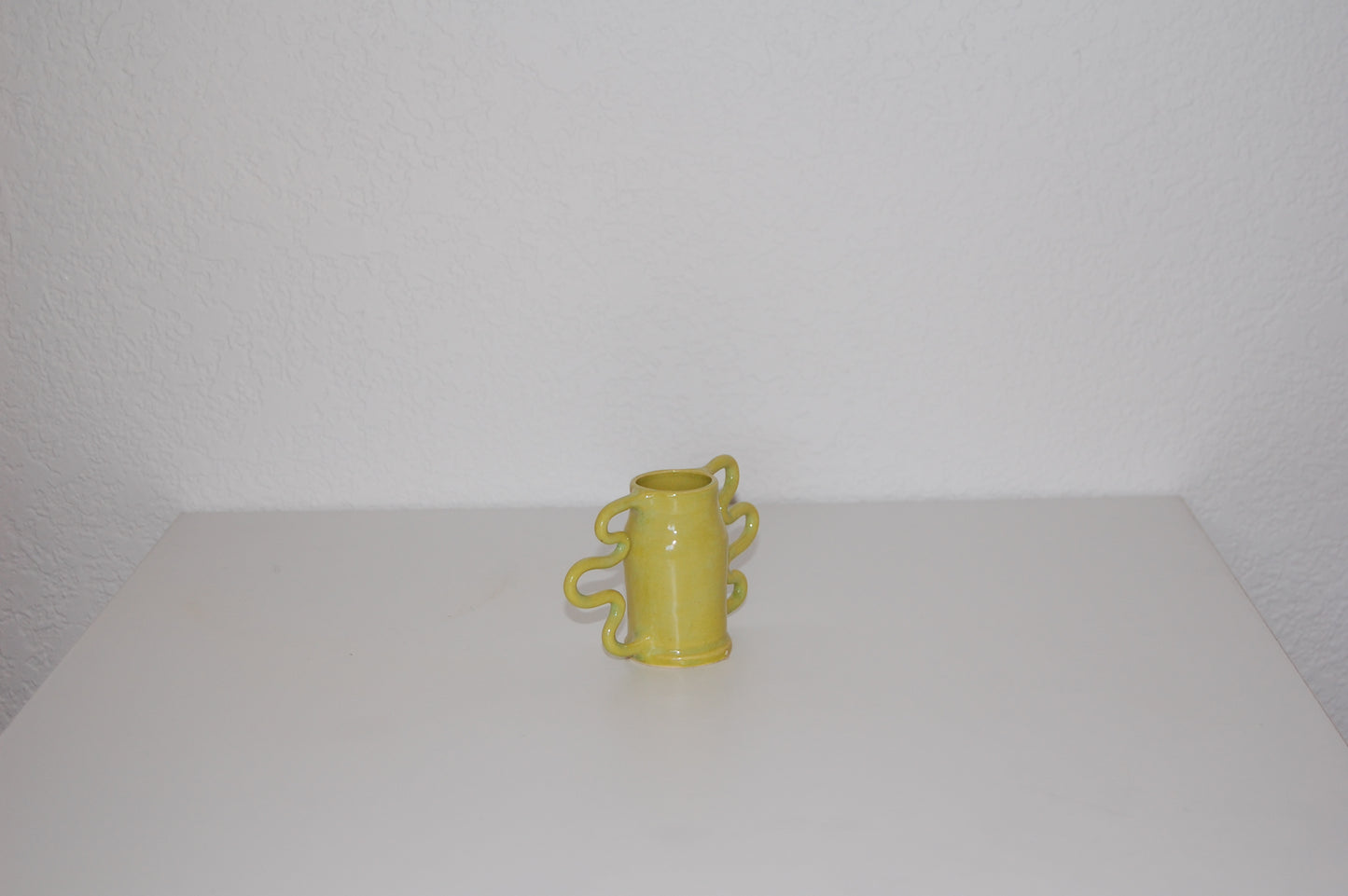 Mini Chartreuse Curvy Amphora Vase