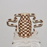 Load image into Gallery viewer, Brown Checkered Curvy Amphora
