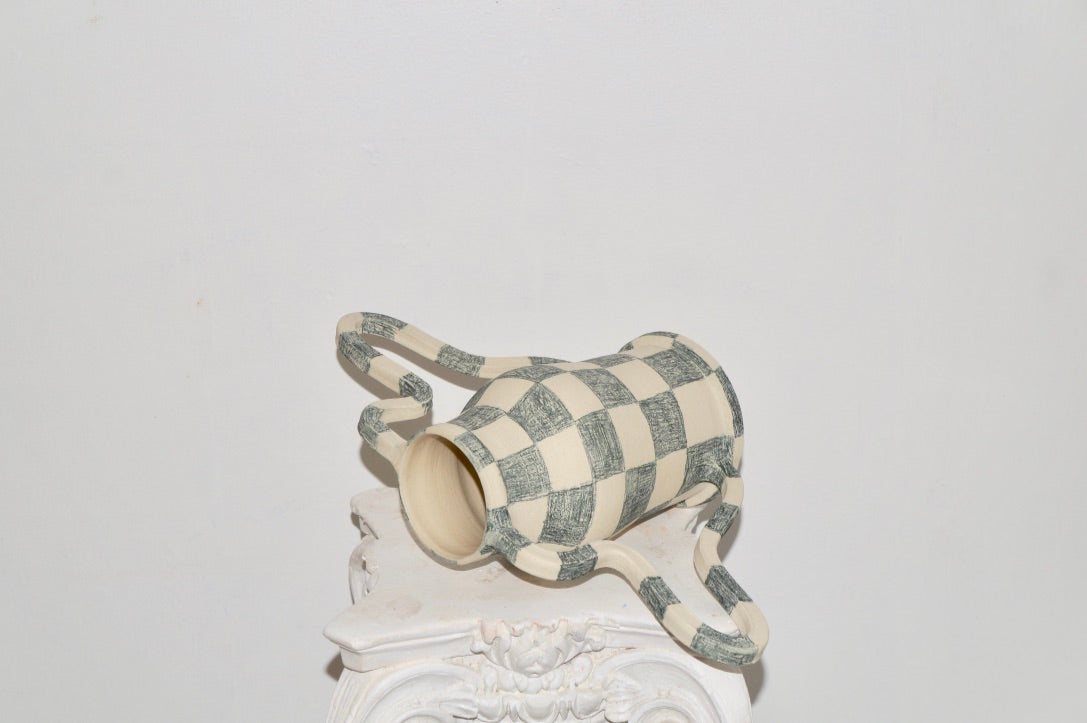 PreOrder Composition Checkered Curvy Amphora