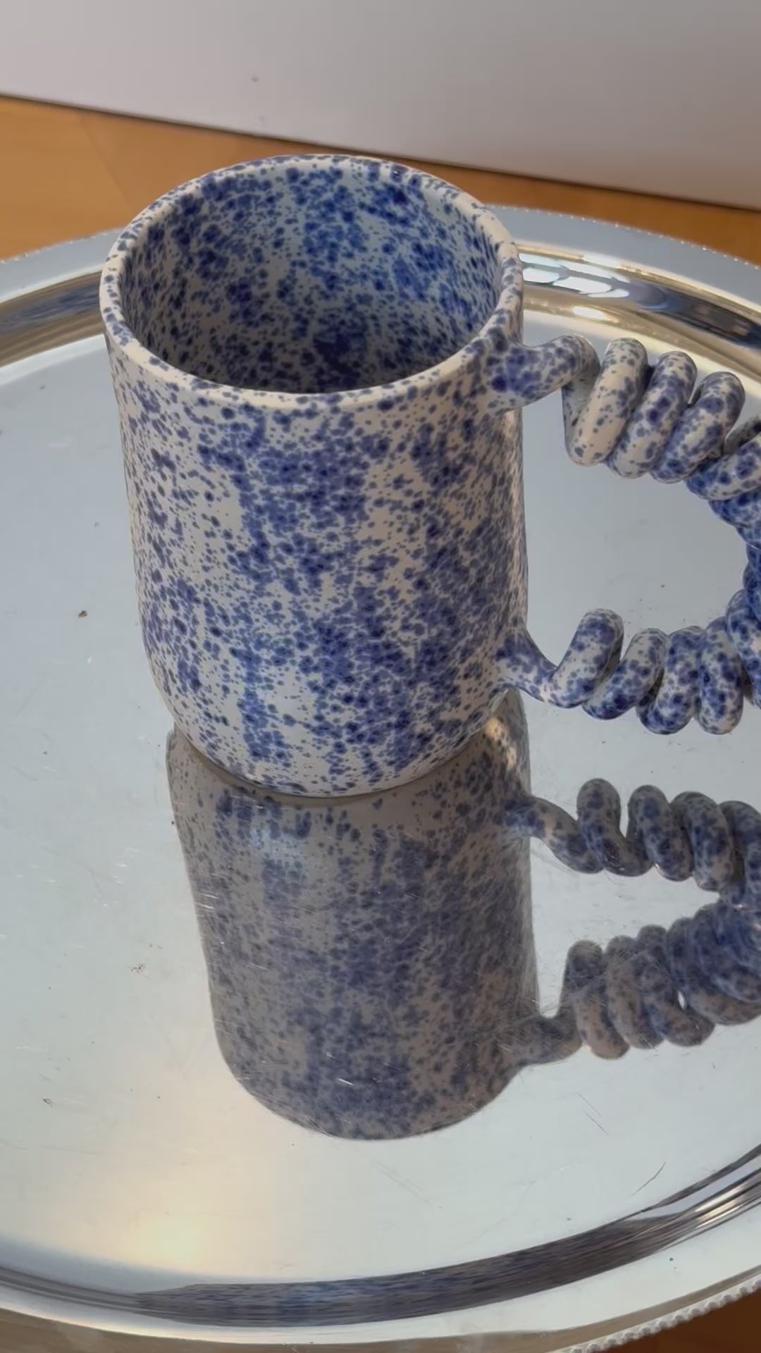 Seconds Blue Splatter Mug